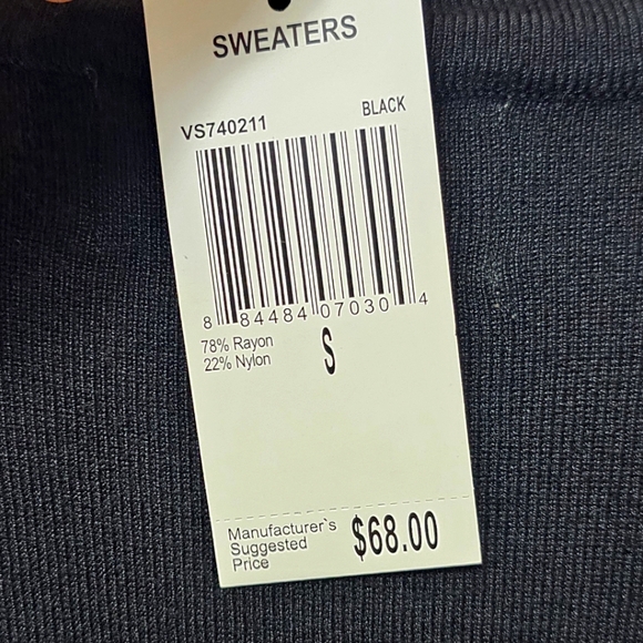 NWT Joan Vass Black Open Front Cardigan w/ Gold Horsebit Clasp – Size S - Picture 4 of 6